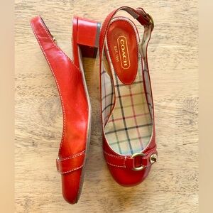Vintage Coach Octava Slingbacks